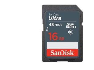 Paměťová karta Sandisk Ultra SDHC 16 GB 48 MB / s Class 10 UHS-I