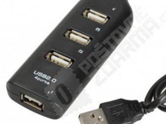 USB rozbočovač k počítaču so 4 porty, doprava zadarmo