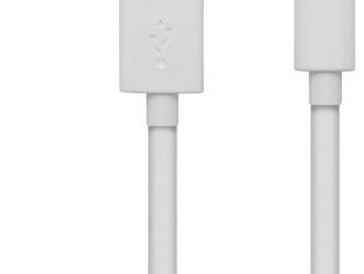 Dátový kábel USB Type - C - biely - 2 m. Je ideálny pre mobilné telefóny, tablety a dróny.