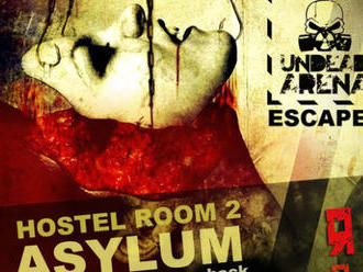 Úspešná úniková hra Hostel Room 2: Asylum pre 1 osobu, adrenalínová a psycho escape hra bez airsoftu