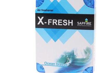 X-FRESH osviežovač vzduchu Ocean breeze. Vytvorí príjemnú atmosféru vo vašom vozidle