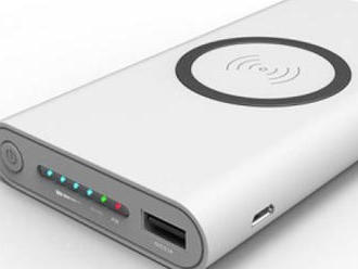 Praktická 10.000 mAh Power bank NFC nabíjaním - biela farba.