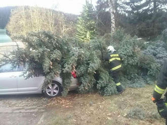 Hasiči mali po búrke, ktorá zasiahla východ krajiny, rušno