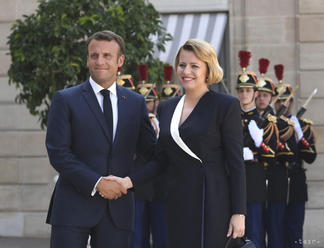 FOTO: Macron prijal Čaputovú, zopakoval, že SR je v jadre EÚ