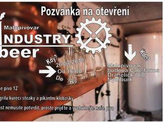 Otevření minipivovaru Industry Beer Nymburk