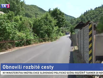 Rozbité cesty v Štiavnických vrchoch sú minulosťou