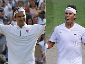 V semifinále Wimbledonu sa stretne „veľká trojka“, Nadal je zo súboja s Federerom nadšen