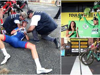 Foto: Terpstra po páde odstúpil z Tour de France 2019, Saganov náskok sa zvyšuje a víťaz triumfoval 