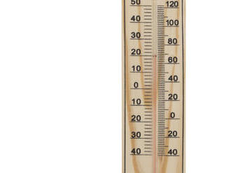 Zavesiteľný alebo priskrutkovateľný vonkajší alebo vnútorný ortuťový teplomer od -40 do +50°C.