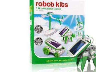 Unikátna stavebnica 6 solárnych modelov. Solar Robot Kits 6 v 1- zelený.