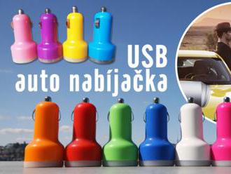 USB auto nabíjačka - dobite baterku telefónu, iPhonu, MP3 prehrávača, navigácie.