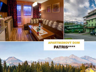 Vysoké Tatry: Pobyt v moderne zariadenom Apartmánovom dome Patris v Tatranskej Štrbe.