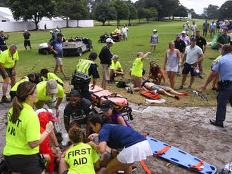 Na golfovom turnaji zranil blesk šesť divákov