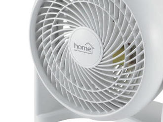 Stolný / nástenný ventilátor, 23 cm, biela