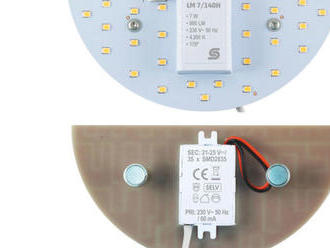 LED panel, 7W, 140mm, studená biela