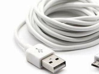 Micro USB kábel 3 m. Vďaka dĺžke kábla môžete slobodne používať svoje zariadenia.