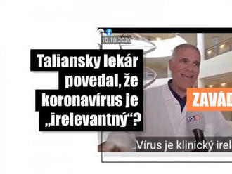 HOAX: Video s lekárom Zangrillom nevzniklo 10. októbra 2020, ale 1.6.