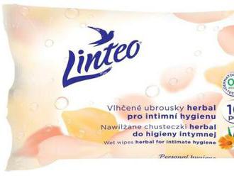 Vlhčené obrúsky Linteo Satin intímne 10ks, 1-vrstvové