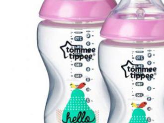 Fľaša Tomme Tippee C2N 340 ml 2ks - ružová vtáčiky.