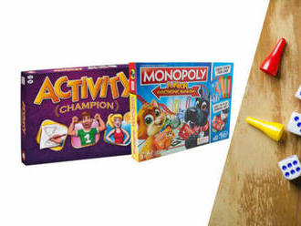 Spoločenské hry pre deti - Activity Champion alebo Monopoly Junior Electronic Banking