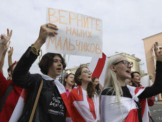 Ulice Minska opäť patrili protestom žien