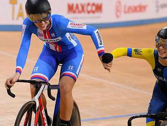 Kaňkovská svou stříbrnou radost sdílela s tátou na velodromu