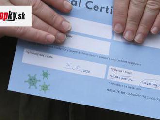 KORONAVÍRUS Certifikát treba po víkende nosiť so sebou aj v zelených okresoch