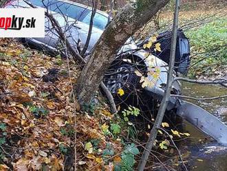 Záhadná nehoda v bratislavskom lesoparku: FOTO Auto našli v potoku, prípad už vyšetruje polícia