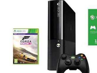 Herné konzoly XBOX 360 500GB + Forza Horizon 2 + 1 M Xbox Live s 500 GB pevným diskom.