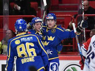 Čeští hokejisté podlehli Švédsku 1:2. Ztratili vedení v Euro Hockey Tour