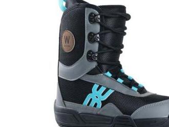 Detské snowboardové topánky Westige Bufo black / gray / blue 32, vodeodolné prevedenie.