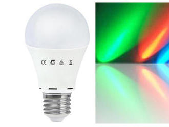 A60 RGB LED žiarovka meniaca farbu 7,5 W E27