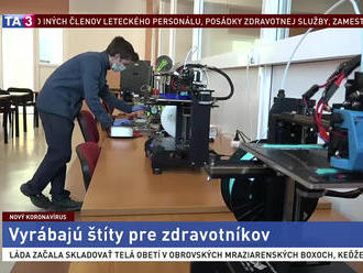 S výrobou ochranných pomôcok pre zdravotníkov pomáhajú aj školy