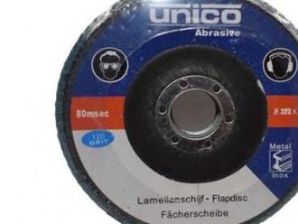 Leštiací kotúč  Unico Abrasive 125x22,2mm/ A120/ 5 ks.