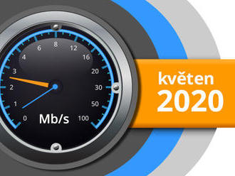 Naměřené rychlosti internetu na DSL.cz v květnu 2020