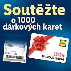 Lidl rozdá v dárkových poukázkách 1 000 000 Kč