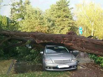 Vietor v Bratislave lámal stromy, meteorológovia hovoria o downburste