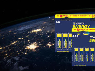 Alkalické baterky Varta Energy vo výhodnom 8-kusovom balení.