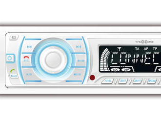 Vodotesné rádio na loď; BT-FM RDS-USB-SD-AUX.  Ideálne do plavidiel a rôznych vozidiel.