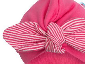 Dievčenská čiapočka turban New Baby For Girls. Príjemná na dotyk a krásne sedí na hlavičke.