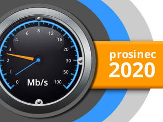 Naměřené rychlosti internetu na DSL.cz v prosinci 2020