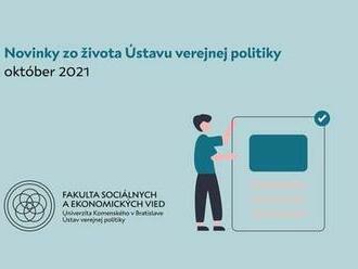 Ústav verejnej politiky žne úrodu - októbrové novinky!