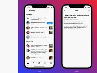 Instagram bude informovať o výpadkoch a stave účtu priamo v aplikácii
