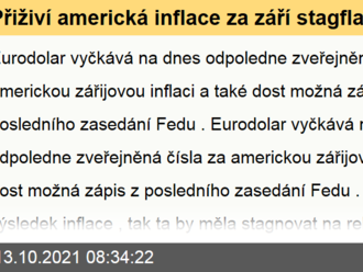 Přiživí americká inflace za září stagflační úvahy