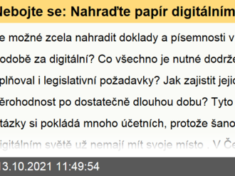 Nebojte se: Nahraďte papír digitálním dokladem!