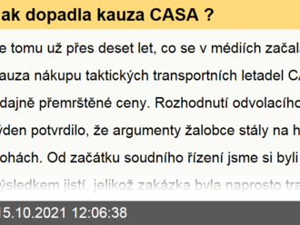 Jak dopadla kauza CASA ?