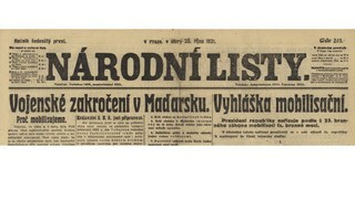 Před sto lety, 24. října 1921, Československo mobilizovalo