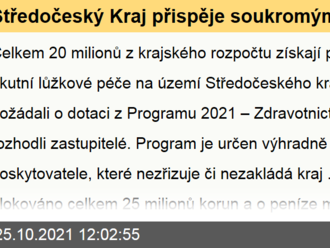 Středočeský Kraj přispěje soukromým a městským nemocnicím na modernizaci a obnovení přístrojů částkou 20 milionů korun