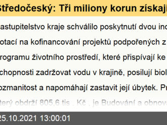 Středočeský: Tři miliony korun získají dva projekty podporující biodiverzitu krajiny