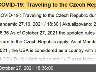 COVID-19: Traveling to the Czech Republic during the pandemic from USA